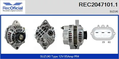 Alternator Suzuki VITARA · Suzuki BALENO Hatchback · Suzuki BALENO