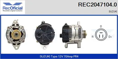 Alternator Suzuki VITARA · Suzuki VITARA Cabrio