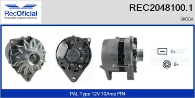Alternator Skoda FAVORIT · Skoda FAVORIT Forman · Skoda FELICIA I