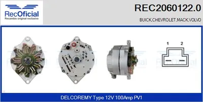 Alternator Buick CENTURY Saloon · Chevrolet MALIBU