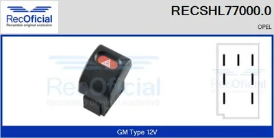 Hazard Warning Light Switch Opel ASTRA F Saloon · Opel ASTRA F Hatchback · Opel ASTRA F Estate Van