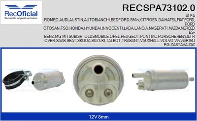 Fuel Pump Audi 80 B4 Saloon · Vw ILTIS · Talbot RANCHO