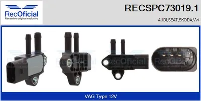 Pressure Converter, exhaust control Vw PASSAT B5.5 · Vw PASSAT B5.5 Variant · Skoda SUPERB I