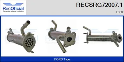 Cooler, exhaust gas recirculation Ford TRANSIT Bus · Ford TRANSIT Van · Ford TRANSIT Platform/Chassis