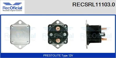 Relay, starter engine