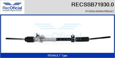 Steering Gear Renault TRAFIC Bus · Renault TRAFIC Van · Renault TRAFIC Platform/Chassis
