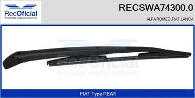 Wiper Arm, window cleaning Lancia Y · Alfa Romeo 156 Sportwagon · Alfa Romeo 147