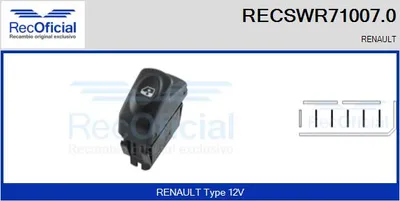 Switch, window regulator Renault KANGOO · Renault CLIO II · Renault KANGOO Express