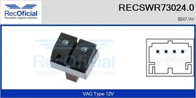 Switch, window regulator Vw POLO IV · Seat IBIZA III · Seat CORDOBA