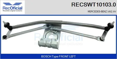 Wiper Linkage Mercedes-Benz SPRINTER 2-t Platform/Chassis · Mercedes-Benz SPRINTER 2-t Van · Mercedes-Benz SPRINTER 2-t Bus