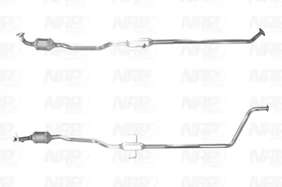Catalytic Converter Citroën C1 II · Peugeot 108 · Toyota AYGO