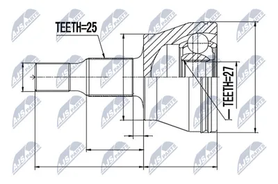 Joint Kit, drive shaft Mercedes-Benz A-CLASS · Mercedes-Benz B-CLASS Sports Tourer