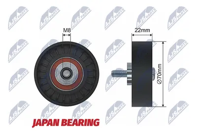 Deflection/Guide Pulley, V-ribbed belt Citroën JUMPER I Bus · Citroën JUMPER I Platform/Chassis · Citroën JUMPER I Van