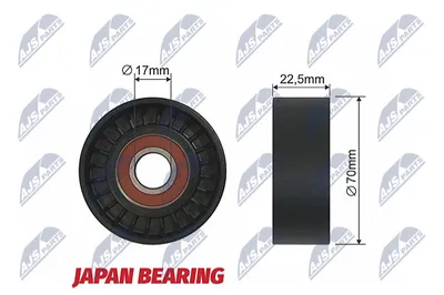 Deflection/Guide Pulley, V-ribbed belt Mercedes-Benz A-CLASS · Mercedes-Benz VANEO · Mercedes-Benz B-CLASS Sports Tourer