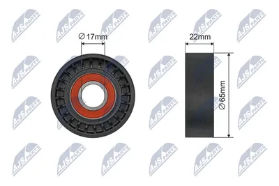 Deflection/Guide Pulley, V-ribbed belt Mercedes-Benz A-CLASS · Mercedes-Benz B-CLASS Sports Tourer