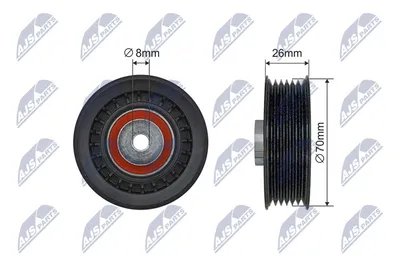 Deflection/Guide Pulley, V-ribbed belt Mercedes-Benz 124 Coupe · Mercedes-Benz 124 Saloon · Mercedes-Benz 124 T-Model