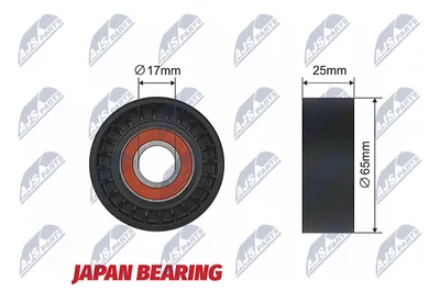Belt Tensioner, V-ribbed belt Citroën NEMO Box Body/MPV · Citroën NEMO MPV · Fiat STRADA Pickup
