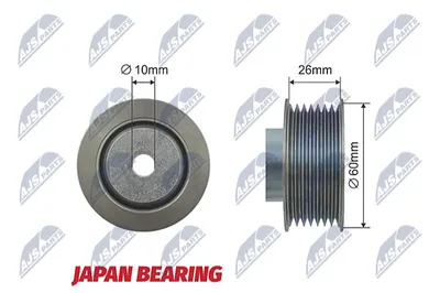 Deflection/Guide Pulley, V-ribbed belt Suzuki GRAND VITARA II