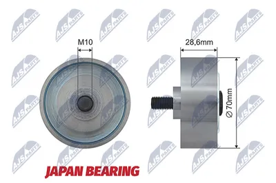 Deflection/Guide Pulley, V-ribbed belt Toyota HIACE IV Bus · Toyota LAND CRUISER 90 · Toyota HIACE IV Van
