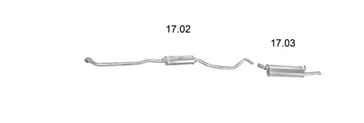 Exhaust System Opel ASCONA C