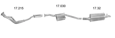 Exhaust System Opel OMEGA A Estate
