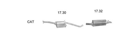 Exhaust System Opel OMEGA A Estate