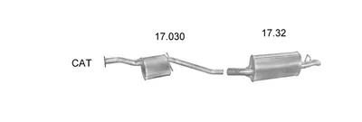 Exhaust System Opel OMEGA A Estate