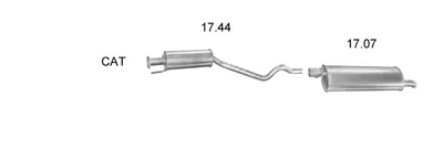 Exhaust System Opel ASTRA F Hatchback · Vauxhall ASTRA Mk III Estate · Vauxhall ASTRA Mk III Hatchback