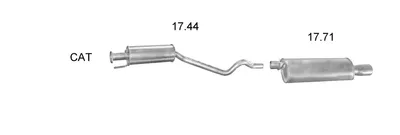 Exhaust System Vauxhall ASTRA Mk III Hatchback · Opel ASTRA F Hatchback