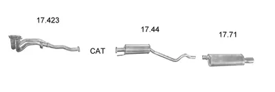 Exhaust System Vauxhall ASTRA Mk III Hatchback · Opel ASTRA F Hatchback
