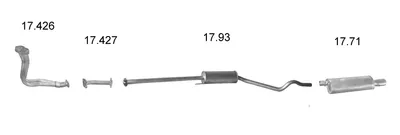 Exhaust System Opel ASTRA F Hatchback