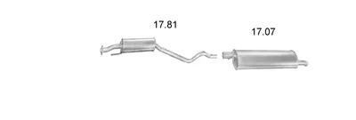 Exhaust System Opel ASTRA F Hatchback · Vauxhall ASTRA Mk III Hatchback · Vauxhall ASTRA Mk III Saloon