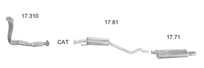 Exhaust System Opel ASTRA F Hatchback