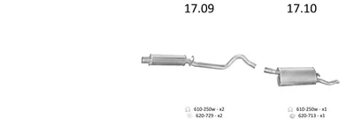 Exhaust System Opel CORSA A Hatchback · Vauxhall NOVA Hatchback · Vauxhall NOVA Saloon