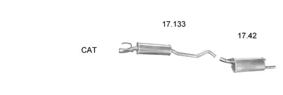 Exhaust System Opel CORSA B · Opel CORSA B Hatchback Van