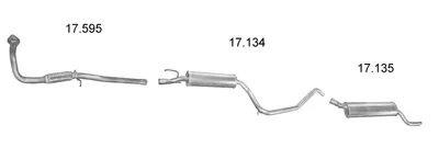 Exhaust System Opel CORSA B