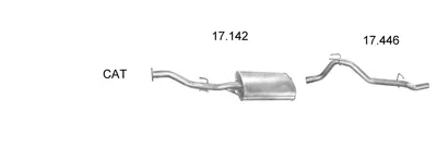 Exhaust System Opel FRONTERA A · Vauxhall FRONTERA Mk I