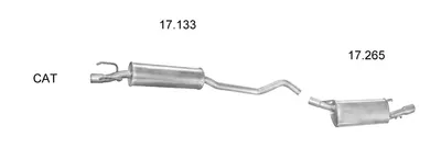 Exhaust System Opel TIGRA · Vauxhall TIGRA Mk I