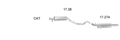 EDEX 1304 exhaust gas system
