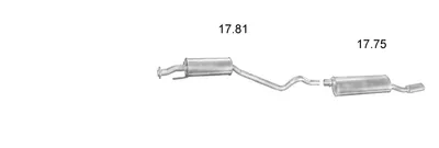 Exhaust System Opel ASTRA F Hatchback · Opel ASTRA F Saloon · Vauxhall ASTRA Mk III Hatchback