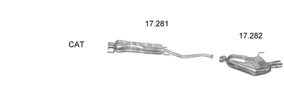 Exhaust System Opel VECTRA B Hatchback · Opel VECTRA B · Opel VECTRA B Estate