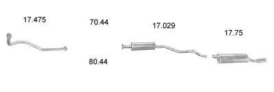 EDEX 1344 exhaust gas system