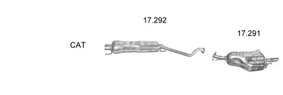 Exhaust System Opel ASTRA G Hatchback · Vauxhall ASTRA Mk IV Hatchback · Vauxhall ASTRA Mk IV Saloon