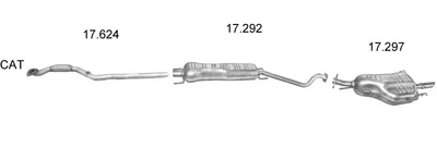 Exhaust System Opel ASTRA G Hatchback · Vauxhall ASTRA Mk IV Hatchback · Vauxhall ASTRA Mk IV Saloon
