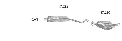 Exhaust System Opel ASTRA G Saloon · Vauxhall ASTRA Mk IV Saloon · Opel ASTRA G CLASSIC Saloon