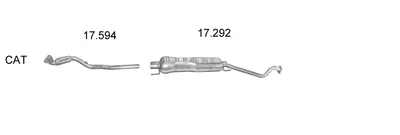 Exhaust System Opel ASTRA G Hatchback · Opel ASTRA G Saloon · Vauxhall ASTRA Mk IV Hatchback