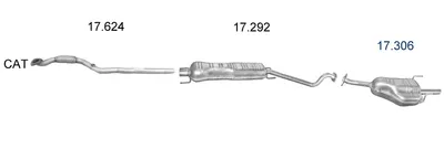 Exhaust System Opel ASTRA G Estate · Vauxhall ASTRA Mk IV Coupe · Vauxhall ASTRA Mk IV Hatchback