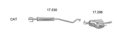 Exhaust System Opel ASTRA G Saloon · Opel ASTRA G CLASSIC Saloon