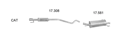 Exhaust System Opel ASTRA G Hatchback