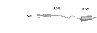 Exhaust System Opel ASTRA G Saloon